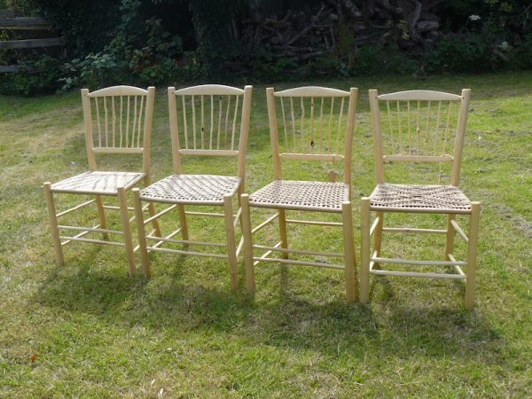 knotty, spindle-back, side chair, dining chair, green woodworking, rustic ash chairs, commission, chairmaking