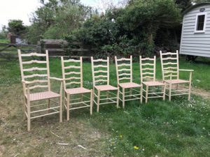 Read more about the article Sweetheart Ladderback Chairs Commission