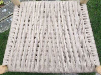 Traditional Chairmaking Irish Seat Weaving Pattern Used By Rustic Ash Chairs