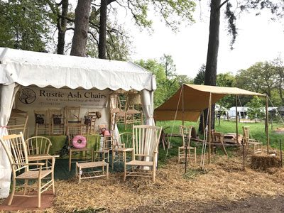 Rustic Ash Chairs Chairmaking Demonstrations Using Traditional Bodgers Shelter And Green Woodworking Tools